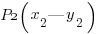 P2 (x_2|y_2)